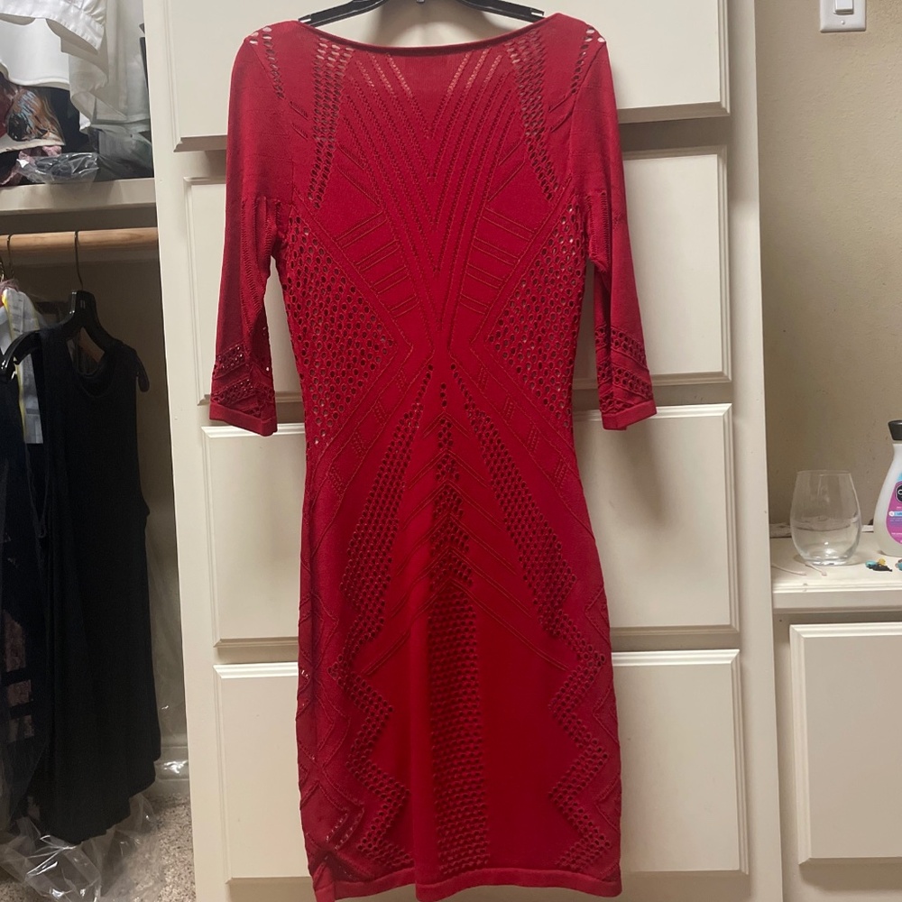 Calvin Klein Red dress size 8 form fitting